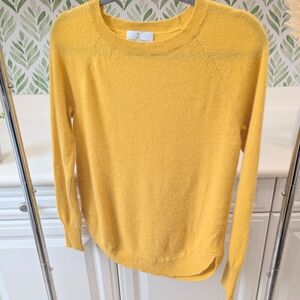 Belle France Cashmere Buttercup Yellow M Sweater